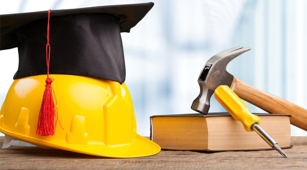 Hard hat mortarboard skills