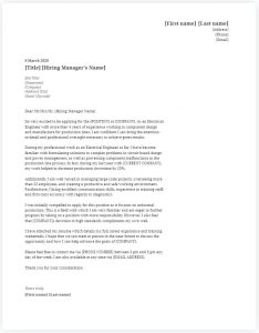 director of engineering cover letter examples