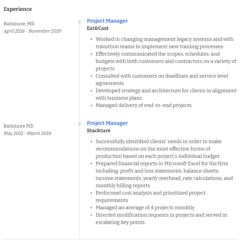 How Much Work Experience On Resume