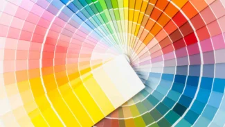 An image of a color wheel with many different colors.