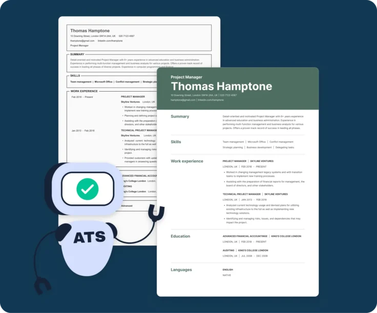 ATS-ready professional templates maker