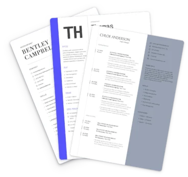 resume template selection