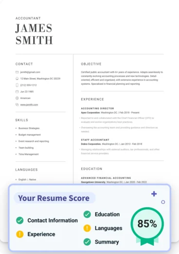 Create the Best Resume in Minutes