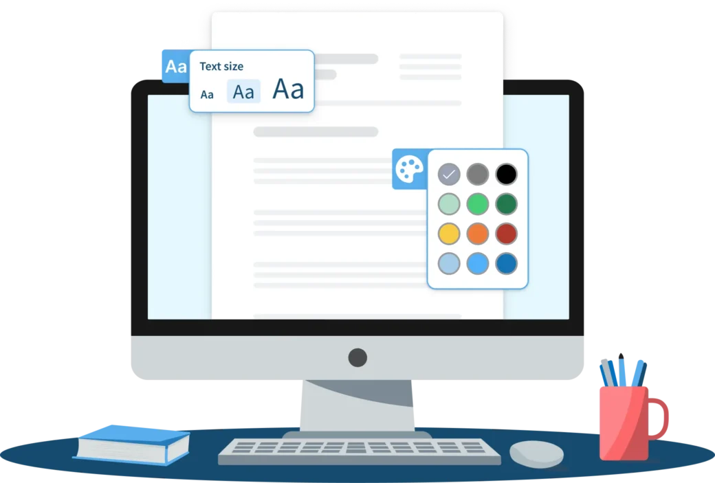Cover letter editor