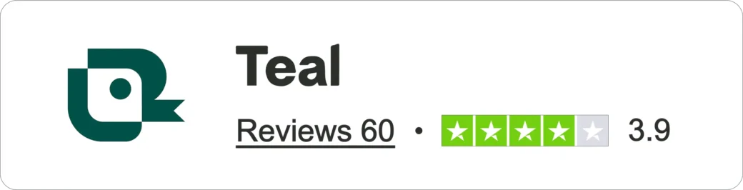 teal trustpilot score