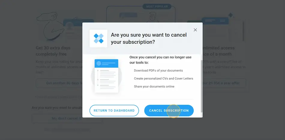 confirm you want to unsubscribe