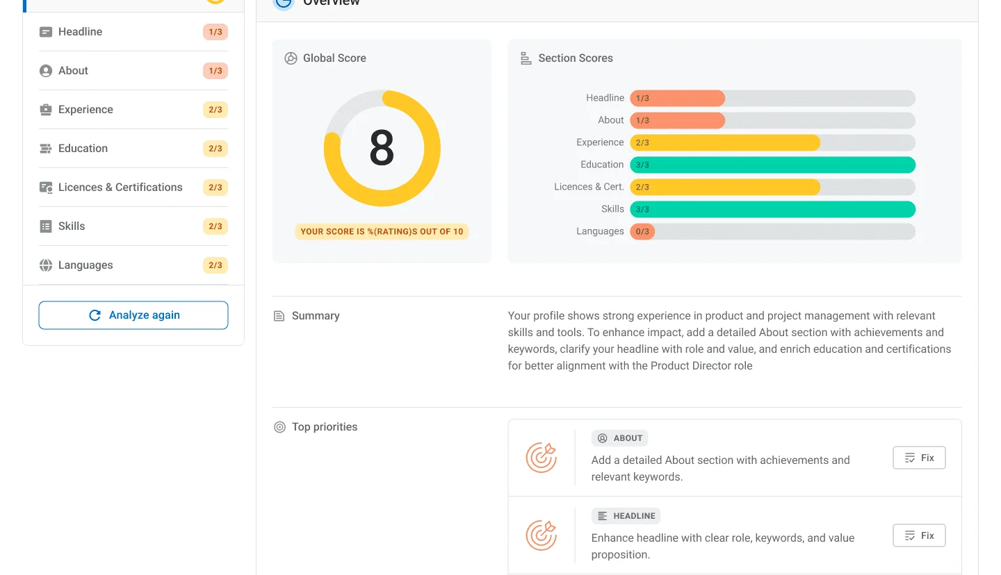 ResumeCoach screenshot 1