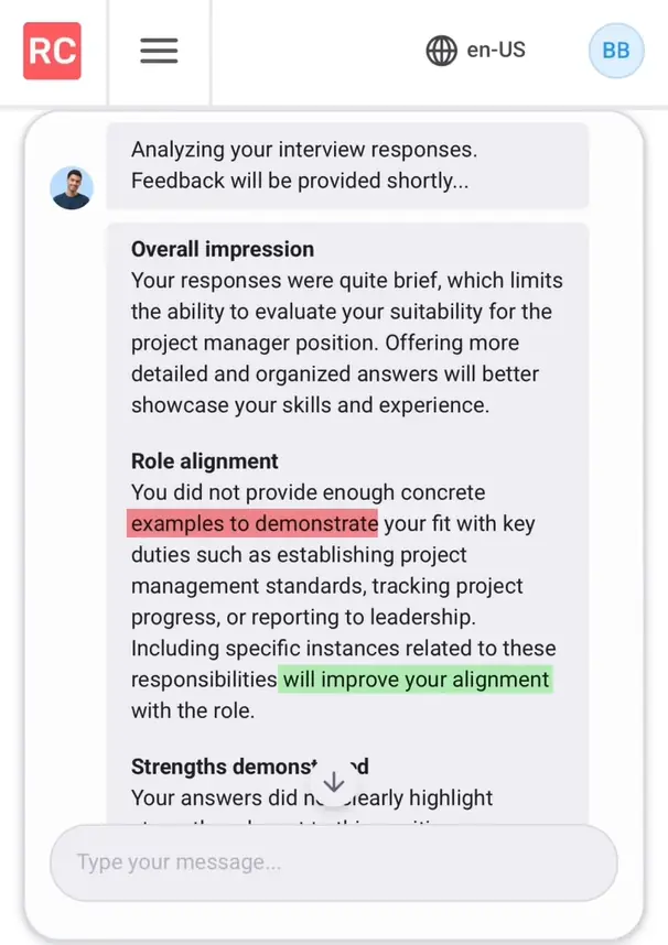 ai interview simulator instant feedback
