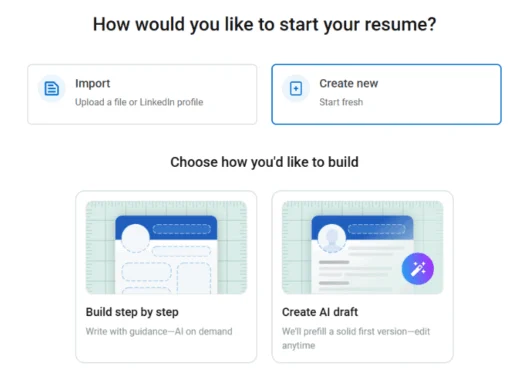 create a resume with ai resume builder and checker